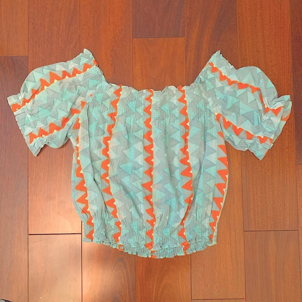 Anthropologie Demetria Crop Top